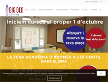 Tablet Screenshot of bigbenidiomes.com